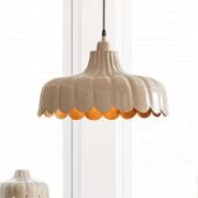 PR Home Wells pendellampa, beige/guld, Ø 43 cm, metall