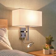 Lucande Pelto vägglampa med läsarm och två strömbrytare