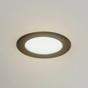 Prios LED inbyggnadsspot Rida, svart, 9,7cm, 7W, CCT