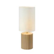 Markslöjd Can bordslampa, vit/beige, höjd 57 cm, keramik, textil