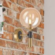 Lamkur Lighting Vägglampa Natalia, 1 lampa, glas, guld