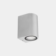 LEDS-C4 LED-utomhusvägglampa Eko Single, vit, bredd 7 cm, aluminium