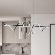 Eko-Light LED-hänglampa Twist, plast svart, 30 W, längd 110 cm