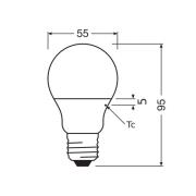 OSRAM LED Classic Star, matt, E27, 4,9 W, 2 700 K, 470 lm