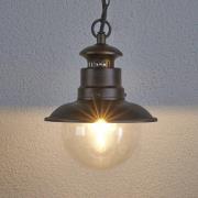 Lindby utomhushänglampa Eddie, rost, metall, IP44, E27