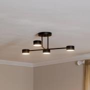 EMIBIG LIGHTING Taklampa Modus 4, stål, 4 lampor, GX53, svart