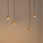 EMIBIG LIGHTING Pendellampa Elit Spider, 4 lampor, guldfärgad, metall