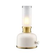 PR Home LED-bordslampa Frida, beige, höjd 22 cm