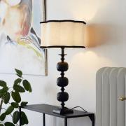 PR Home Bordslampa Flory, svart/naturfärgad, höjd 70 cm