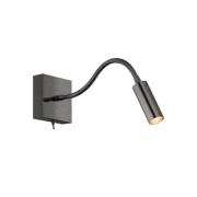 Argon Vägglampa Ojos, antracit, läslampa, justerbar, 33 cm, G9