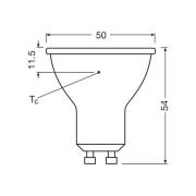 OSRAM LED-lampa Reflektor GU10 6,9W 36° 865 klar