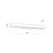 TK Lighting LED-vägglampa i trä Teo, furu, 46 cm, 3000 K