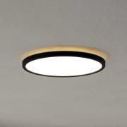 EGLO connect LED-taklampa Rovito-Z, svart, Ø 30 cm