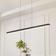 Lucande Pendolo LED-hänglampa, svart, aluminium, 120 cm
