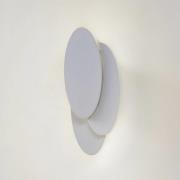Lindby LED-vägglampa Kolme, vit, plast, 28 cm