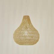 Lindby hänglampa Miryam, naturligt hamparep, Ø 40 cm