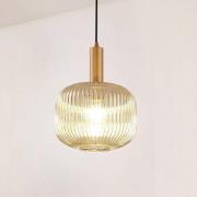 Lindby hänglampa Doroteo, 1 lampa, grå, glas