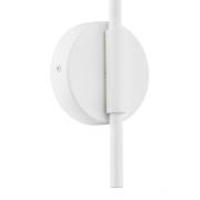 Argon Vägglampa Avalone, utkragning 34cm, vit/mässing