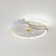 Lindby LED-taklampa Kosmo, 40 cm, vit, metall, moon