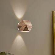 Envostar Peach Puff vägglampa polyeder trä 1 lampa