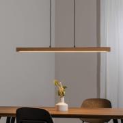 TK Lighting LED-hänglampa Teo, furu, längd 96 cm, trä, balk