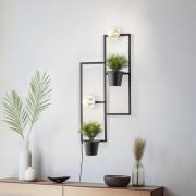 Envostar Hyacint vägglampa med 2 blomkrukor