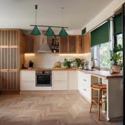 Eko-Light Capital hänglampa, grön 3 lampor, Ø 32 cm, GX53