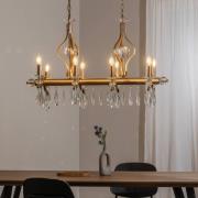 Avonni Ljuskrona Elizabeth 105x55 cm metall/glas 8flg. antikguld