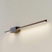 Lucande LED-vägglampa Skaila, svart, längd 90 cm, 3.000 K