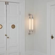 UMAGE vägglampa Lemon Squeeze 2 lampor, längd 77 cm stålfärgad