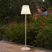 Lucande terrasslampa Jaimy, beige, metall, 150 cm, E27