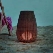 Bover LED-terrasslampa Amphora, 77 cm, grafitbrun/brun