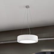 Bover taklampa Urban, silver/vit, Ø 60 cm