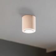 TK Lighting Takspotlight Eve, bok, trä, Ø 8 cm, GU10