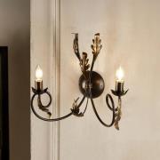 ONLI Gretel vägglampa, 2 lampor, bronsfärgad, metall, E14