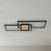 Lindby LED-taklampa Emiljan, svart, metall, dimbar