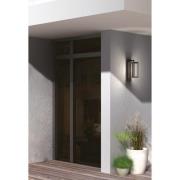 Lucande LED-utomhusvägglampa Ferdinand, set om 2, grå, 38 cm