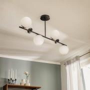 EMIBIG LIGHTING Taklampa Kabo, 1 arm, svart, sexflammig