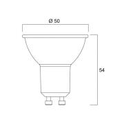 Sylvania LED reflektor GU10 6W 2,700K 36° 550 lm glas