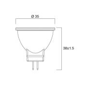 Sylvania LED reflektor GU4 MR11 4W 4.000K 36° 345lm
