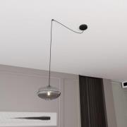 EMIBIG LIGHTING Hänglampa Origo, Ø 30 cm, rökgrå/svart, decentralisera...