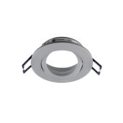Deko-Light Samsola takinbyggnadslampa, aluminiumfärgad, Ø 8 cm, metall
