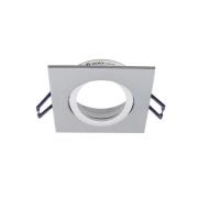 Deko-Light Samsola infälld taklampa, aluminiumfärgad, 9 x 9 cm, metall