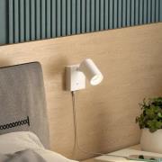 Deko-Light CAN TILT väggspot, vit, 10 x 10 cm, metall, strömbrytare, U...