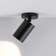 Deko-Light CAN TILT takspotlight, svart, Ø 8 cm, 1 lampa, metall GU10