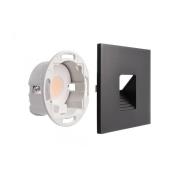 Deko-Light LED-vägginbyggnadslampa SET Alwaid svart 8 x 8 cm nivå 2,70...