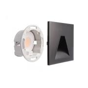 Deko-Light LED-vägginbyggnadslampa SET Alwaid svart 8x8 cm vinkel 2.70...