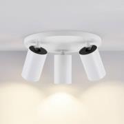 Deko-Light CAN TILT takspotlight, vit, Ø 23 cm, 3 lampor, metall, GU10