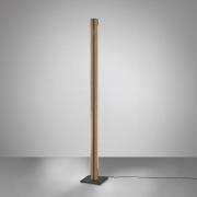 Quitani Elis LED-golvlampa, ek/svart