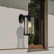 Searchlight Pagoda utomhusvägglampa, IP44, svart, metall, E27